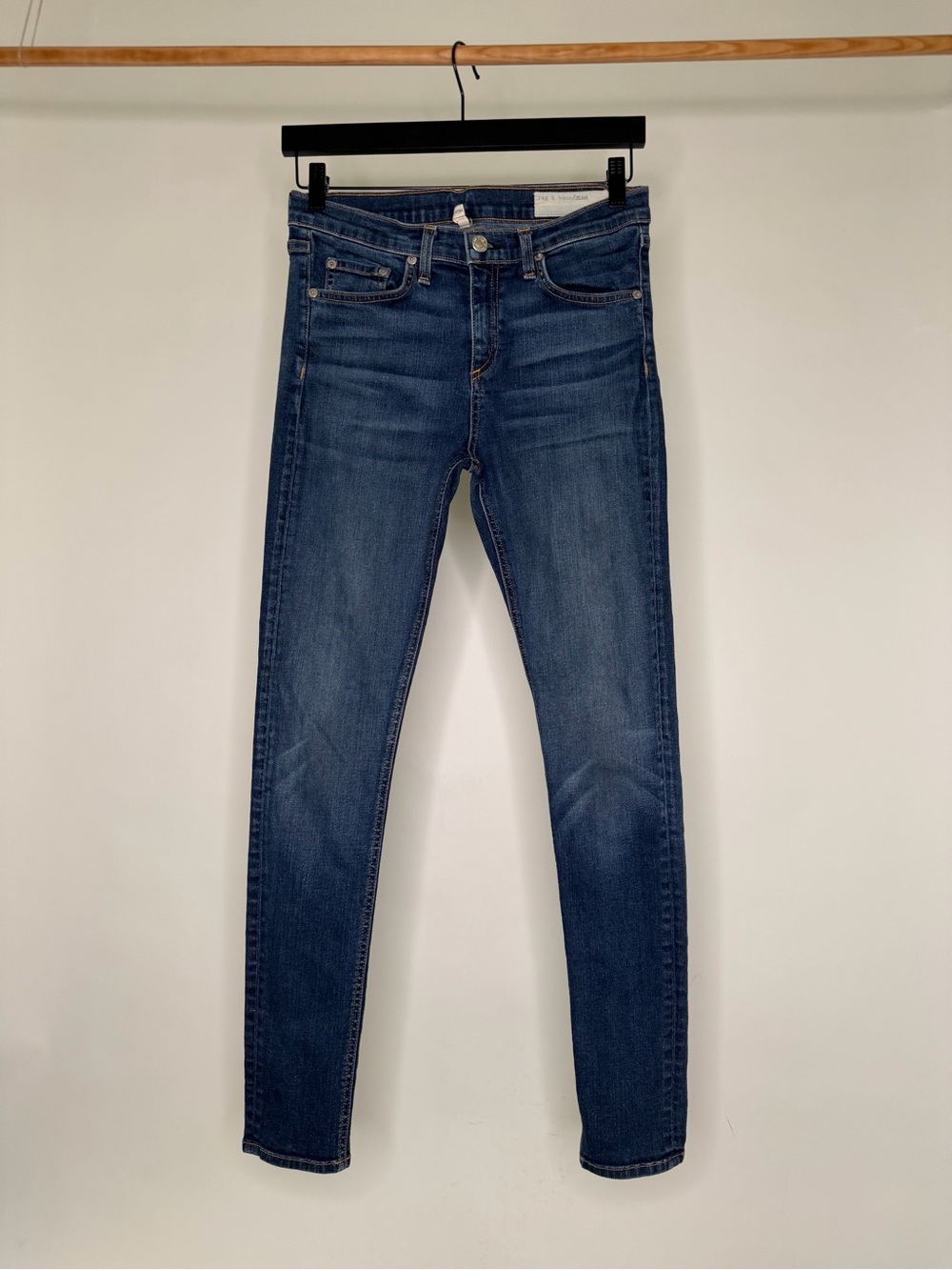 rag & bone High Rise Skinny Jeans in Clean Kingsbury Size 29